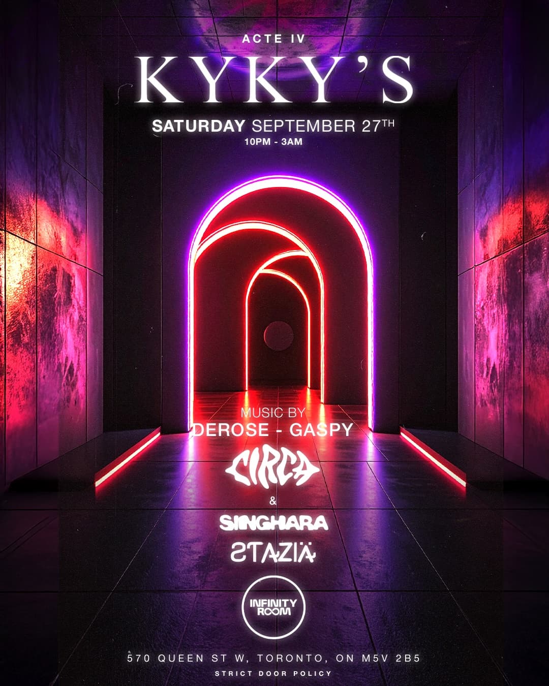Kyky’s IV | Saturday, September 27 at Infinity Room